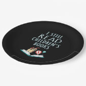 Ich lese noch Kinderbücher II Pappteller (Schrägansicht)