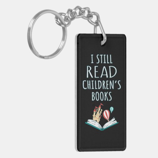 Ich lese noch Kinderbücher II Schlüsselanhänger (Vorderseite links)