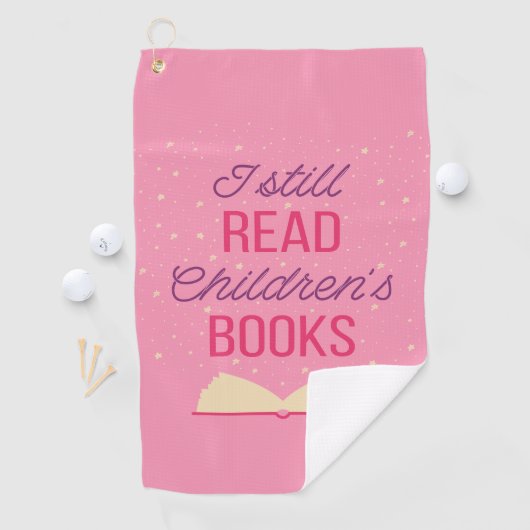 Ich lese noch Kinderbücher III Golfhandtuch (Insitu)