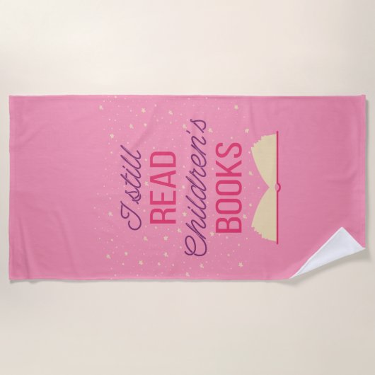 Ich lese noch Kinderbücher III Strandtuch (Vorderseite)