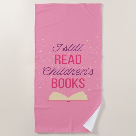 Ich lese noch Kinderbücher III Strandtuch (Vorderseite)