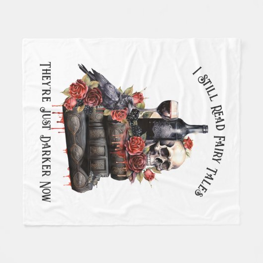 Ich lese noch Märchen, die jetzt noch dunkler sind Fleecedecke (Vorderseite (Horizontal))