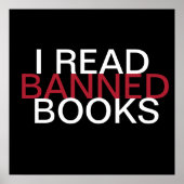 Ich lese Poster mit verbotenen Büchern (Vorne)