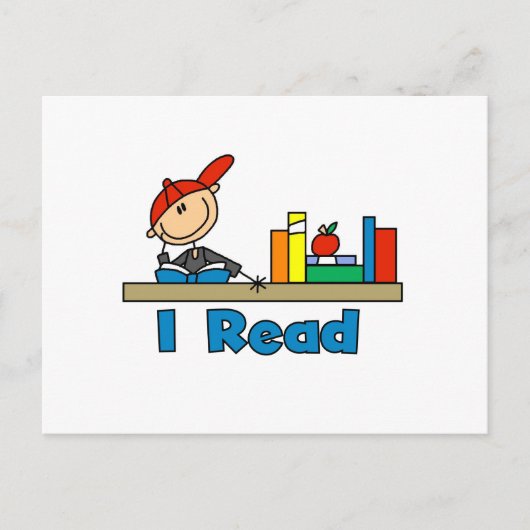 Ich lese postkarte (Vorderseite)