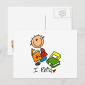 Ich lese postkarte (Vorne/Hinten)