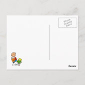 Ich lese postkarte (Rückseite)
