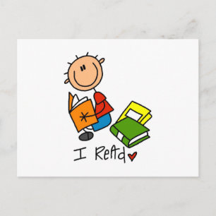 Ich lese postkarte