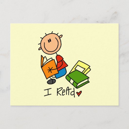 Ich lese postkarte (Vorderseite)
