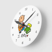 Ich lese runde wanduhr (Winkel)