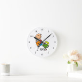 Ich lese runde wanduhr (Zuhause)