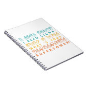 Ich lese Signs Was ist deine Superpower-Signatur-S Notizblock (Rechte Seite)