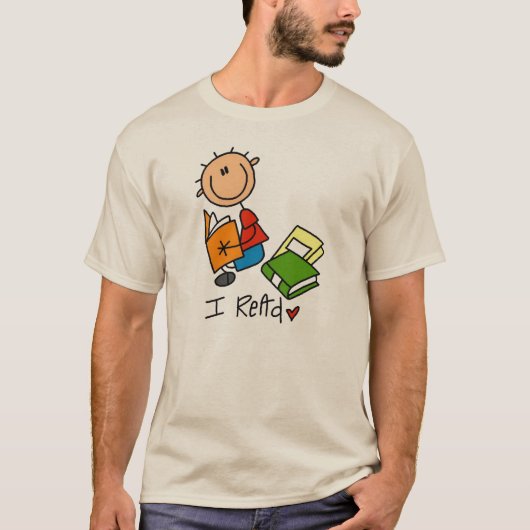 Ich lese T-Shirt (Vorderseite)