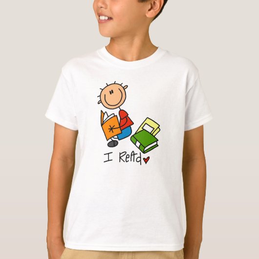 Ich lese T-Shirt (Vorderseite)