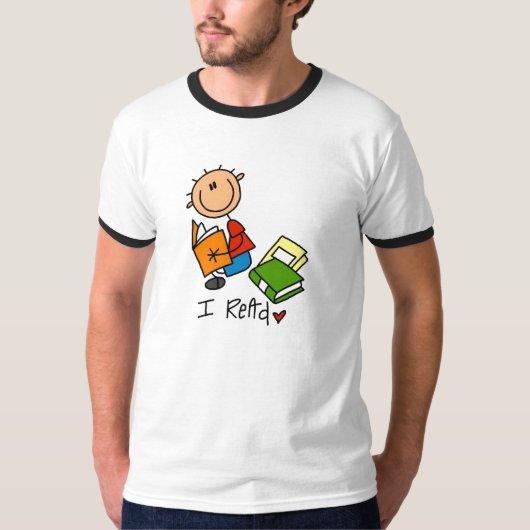 Ich lese T-Shirt (Vorderseite)