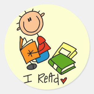 Ich lese T-Shirts und Geschenke Runder Aufkleber