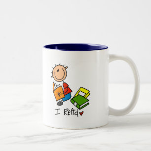 Ich lese T-Shirts und Geschenke Zweifarbige Tasse