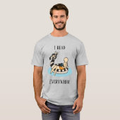 Ich lese überall männliche Version T-Shirt (Vorne ganz)