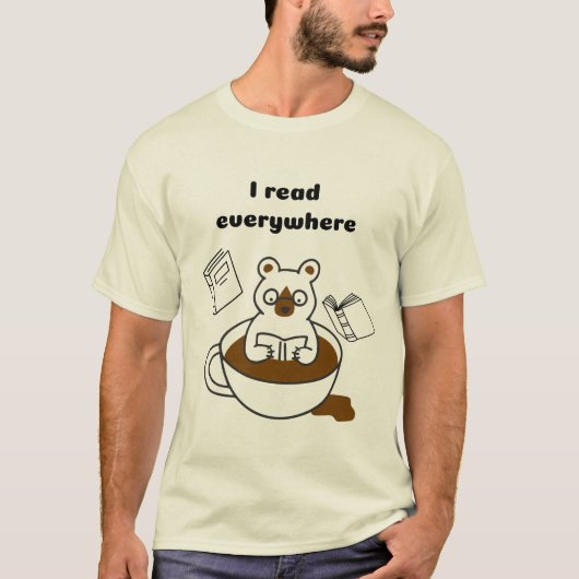 Ich lese überall T-Shirt (Vorderseite)