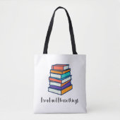 Ich lese und lerne Dinge Tasche (Vorderseite)