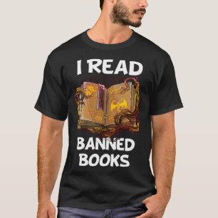 Ich lese verbotene Bücher Aviäre Leser Bibliophile T-Shirt