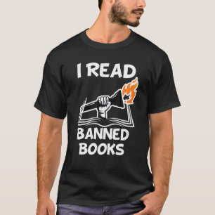 Ich lese verbotene Bücher Aviäre Leser Bibliophile T-Shirt