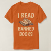 Ich lese verbotene Bücher Aviäre Leser Bibliophile T-Shirt (Design vorne)