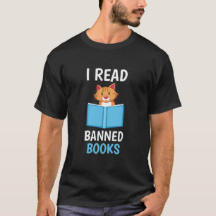 Ich lese verbotene Bücher Aviäre Leser Bibliophile T-Shirt