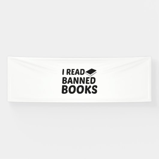 ICH LESE VERBOTENE BÜCHER BANNER (Horizontal)