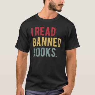 Ich lese verbotene Bücher Bibliothekare Bücherverb T-Shirt