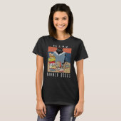 Ich lese verbotene Bücher Black Cat Reader Bücherw T-Shirt (Vorne ganz)