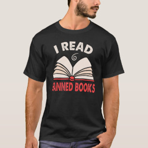 Ich lese verbotene Bücher Buchlesen Bücherwurm F T-Shirt