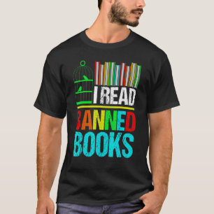 Ich lese verbotene Bücher, die Bibliothek lesen T-Shirt