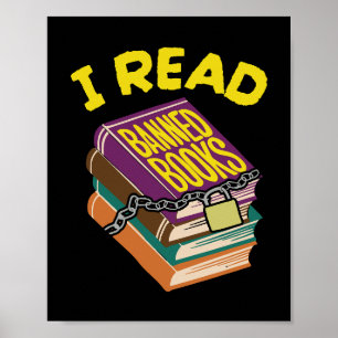 Ich lese verbotene Bücher Englischlehrerin Funny Poster