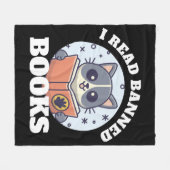 Ich lese verbotene Bücher Fleecedecke (Vorderseite (Horizontal))