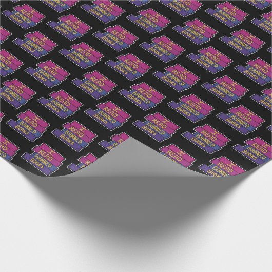 Ich lese verbotene Bücher Geschenkpapier (Ecke)