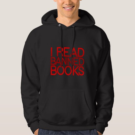 Ich lese verbotene Bücher Hoodie (Vorderseite)