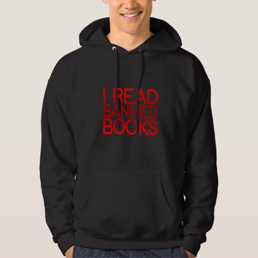 Ich lese verbotene Bücher Hoodie (Vorderseite)