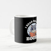 Ich lese verbotene Bücher Kaffeetasse (Vorderseite Links)