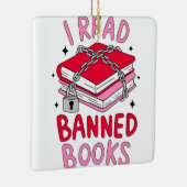 Ich lese verbotene Bücher Keramikornament (Rechts)