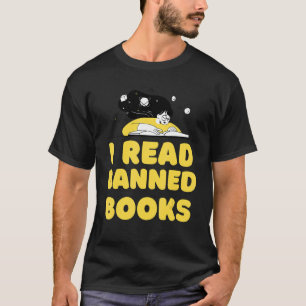 Ich lese verbotene Bücher Leserin Bücherwurm Fraue T-Shirt