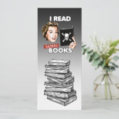 Ich lese verbotene Bücher Lesezeichen Save The Date (Stehend Vorderseite)