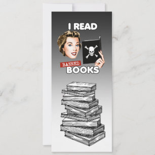 Ich lese verbotene Bücher Lesezeichen Save The Date