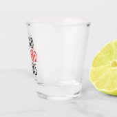 Ich lese verbotene Bücher lustiges Zitat Schnapsglas (Rechts)