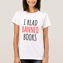 Ich lese verbotene Bücher lustiges Zitat T-Shirt