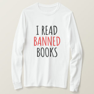 Ich lese verbotene Bücher lustiges Zitat T-Shirt