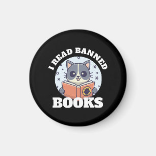 Ich lese verbotene Bücher Magnet