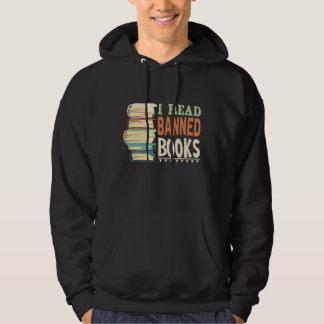 Ich lese verbotene Bücher mit Bücher und Bücher un Hoodie