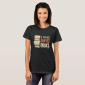 Ich lese verbotene Bücher mit Bücher und Bücher un T-Shirt (Vorne ganz)