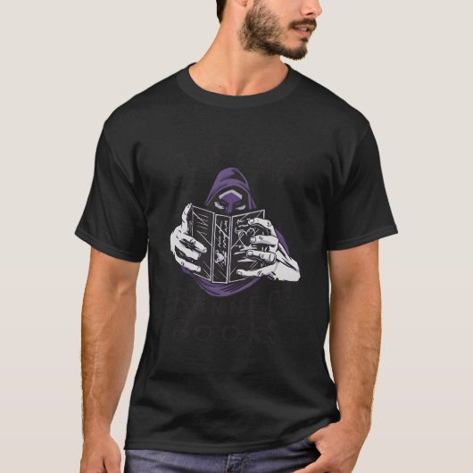 Ich lese verbotene Bücher Nerdy Creepture T-Shirt (Vorderseite)
