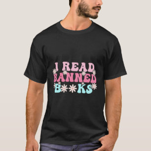 Ich lese verbotene Bücher Retro Vintage lustige Bu T-Shirt